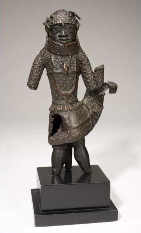 Unknown Artist, ‘Figure of an Edo King (Oba)’, 1620-1630, Sculpture, Bronze (copper alloy), Davis Museum