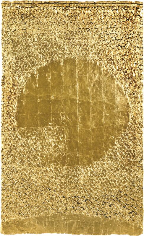 Olga de Amaral, ‘Sol cuadrado No. 16’, 1994, Mixed Media, Gesso, acrylic and gold leaf on linen, Phillips
