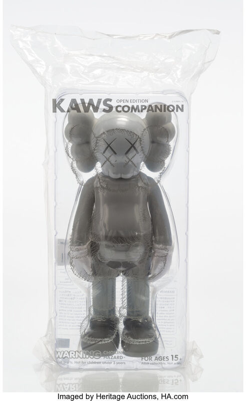 KAWS, ‘Companion (Grey)’, 2016, Sculpture, Painted cast vinyl, Heritage Auctions