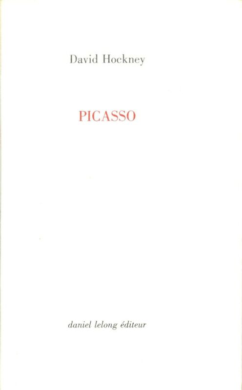 David Hockney, ‘Picasso (Hand signed and numbered by Hockney)’, 1999, Books and Portfolios, Pencil signed and numbered softcover book in original glassine wrap jacket., Alpha 137 Gallery Gallery Auction