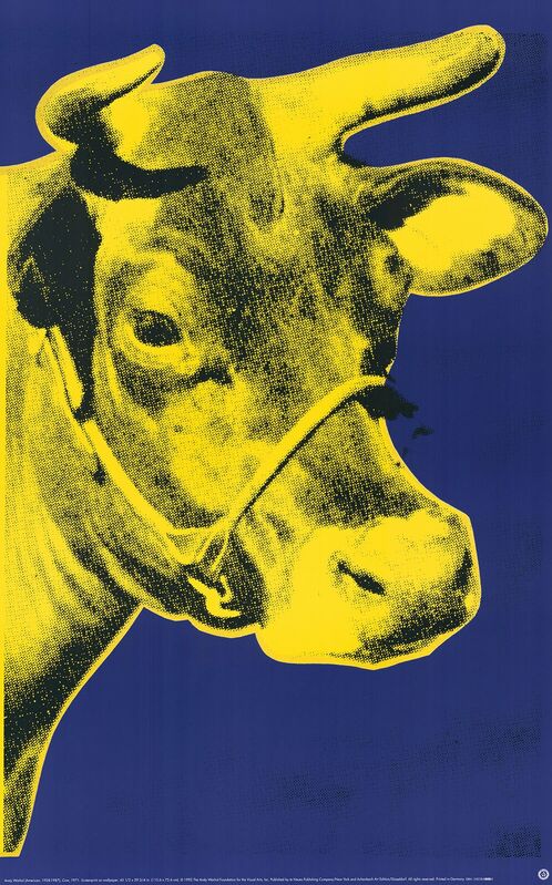 Andy Warhol, ‘Cow (yellow) (Pop Art)’, 1985-1989, Reproduction, Offset Lithograph on paper, Cerbera Gallery