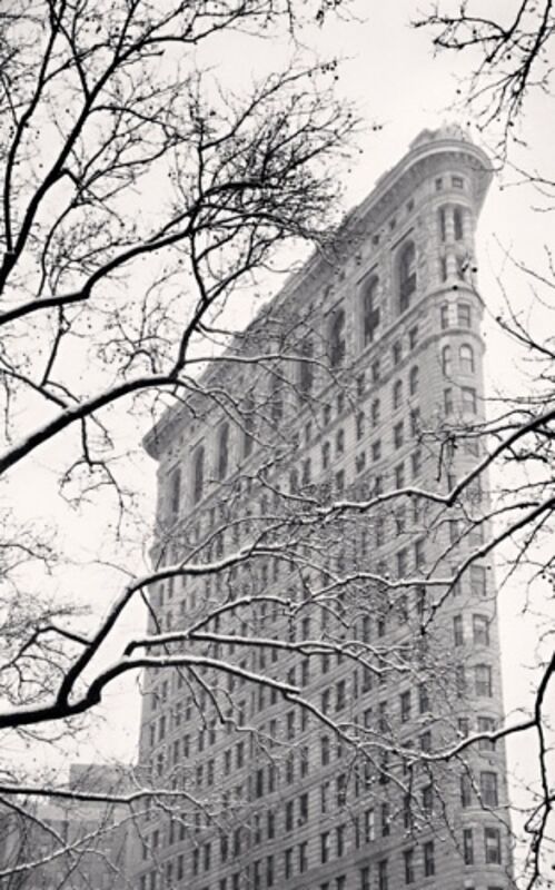 Michael Kenna, ‘Flatiron Building, Study 2, New York, USA’, 2003, Photography, Sepia toned silver gelatin print, Huxley-Parlour