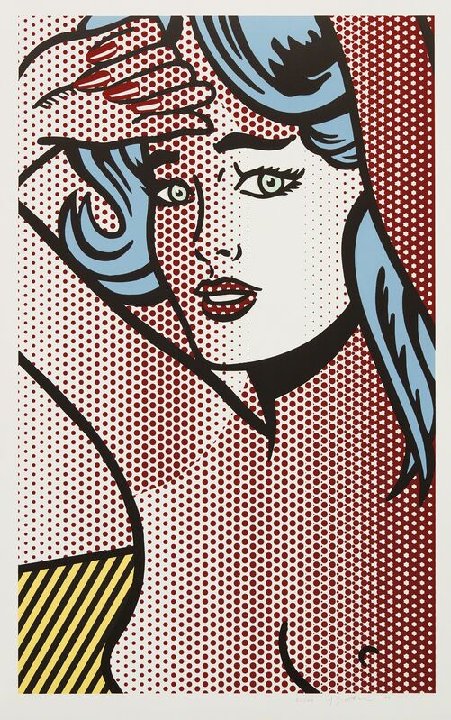 Roy Lichtenstein, ‘Nude with Blue Hair, from Nudes Series’, 1994, Print, Relief print in colors, on Rives BFK paper, with full margins, Phillips