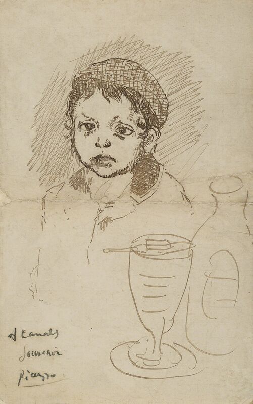 Pablo Picasso, ‘Le fils du peintre Catalan Ricardo Canals’, 1904, Other, Pen and ink on paper, Heritage Auctions
