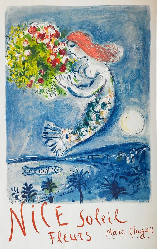 Marc Chagall, ‘The Bay of Angels’, 1962, Print, Lithographic poster in colors, Rago/Wright/LAMA