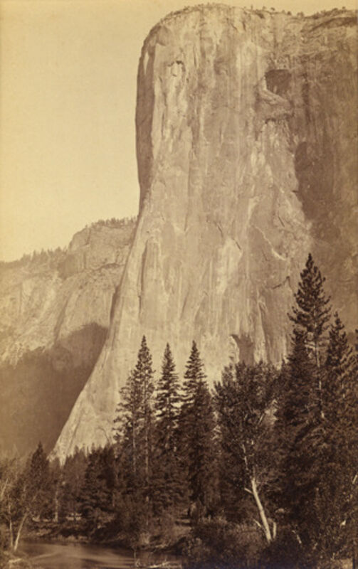 Carleton E. Watkins, ‘El Capitan, 3300 feet., YOSEMITE, California’, mid-1880s, Photography, Albumen print, Scott Nichols Gallery