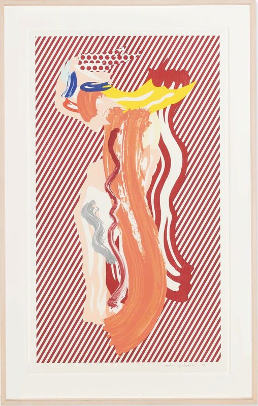 Roy Lichtenstein, ‘Nude from Brushstroke Figures Series’, 1989, Print, Lithograph, waxtype woodcut and screenprint on 638-g/m cold-pressed Saunders Waterford paper, Fine Art Mia