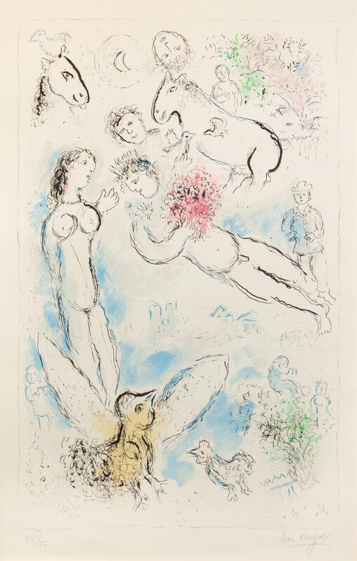 Marc Chagall, ‘L'Envolee Magique’, 1980, Print, Lithograph, Hindman