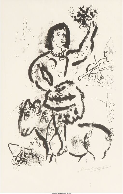 Marc Chagall, ‘Cirque, Fevrier (from Cirque)’, 1969, Print, Lithograph, Heritage Auctions