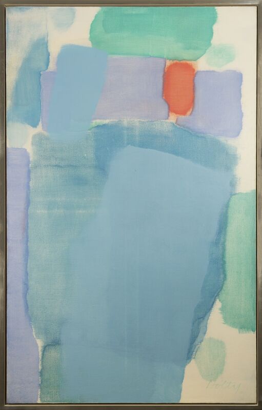 Carl Holty, ‘Threatening Red’, ca. 1959, Painting, Oil on canvas, Jody Klotz Fine Art