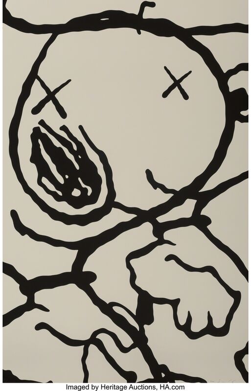 KAWS, ‘Man's Best Friend, portfolio’, 2016, Print, Screenprints in black and white on Saunders Waterford High White paper, Heritage Auctions