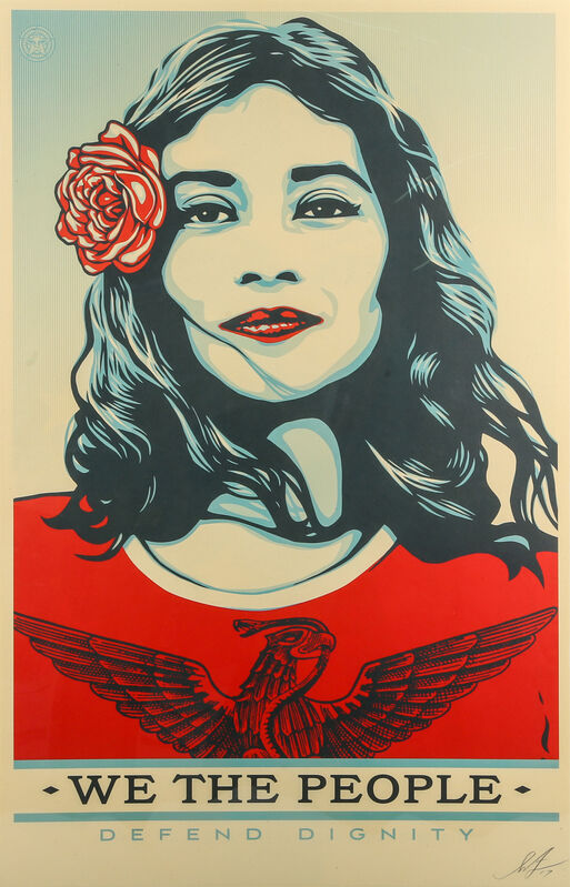 Shepard Fairey, ‘We Are The People’, 2017, Print, A complete set of three screenprints in colours on paper, Chiswick Auctions