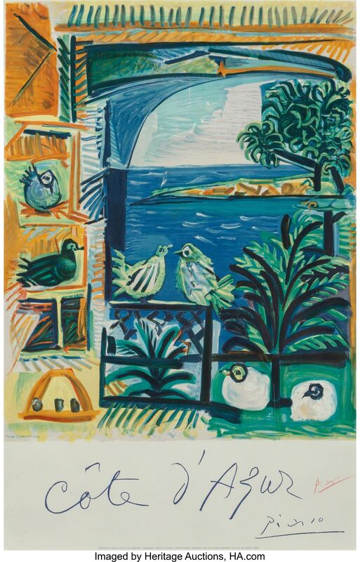 Pablo Picasso, ‘Cote d'Azur’, 1962, Print, Lithograph in colors on wove paper, Heritage Auctions