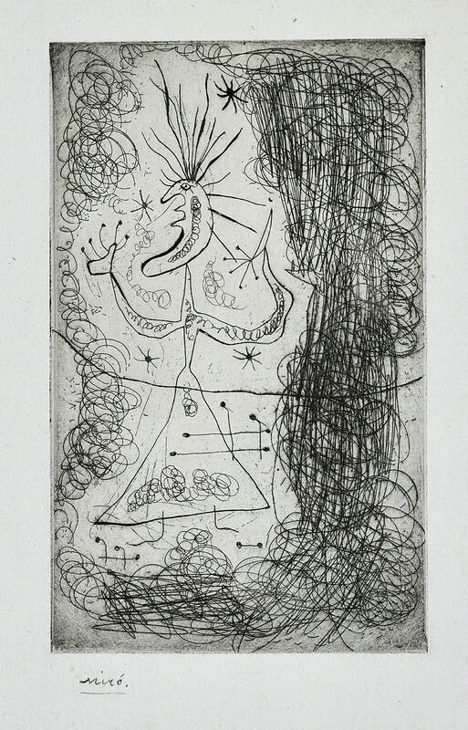 Joan Miró, ‘Untitled, from Fraternity’, 1939, Print, Etching, on Montval vellum paper, with full margins., Phillips