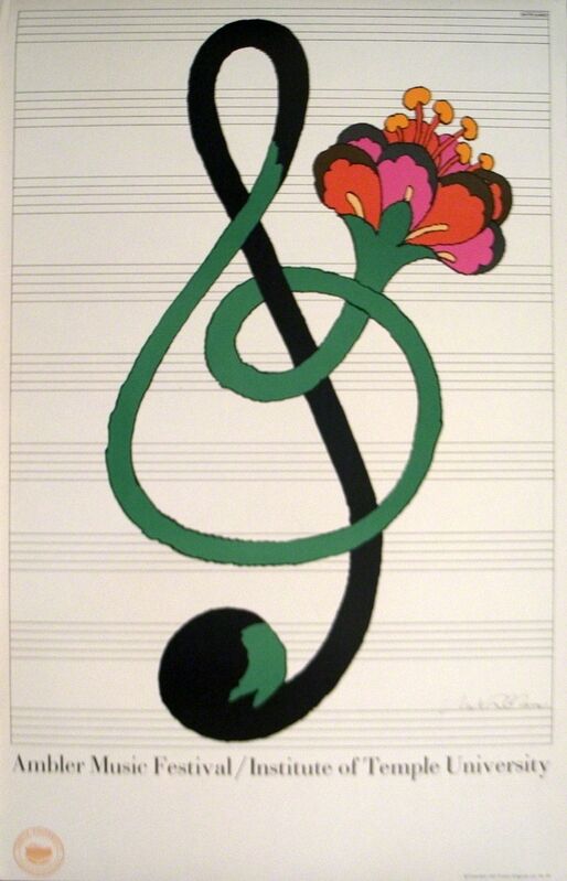 Milton Glaser, ‘Ambler Music Festival’, (Date unknown), Ephemera or Merchandise, Stone Lithograph, ArtWise