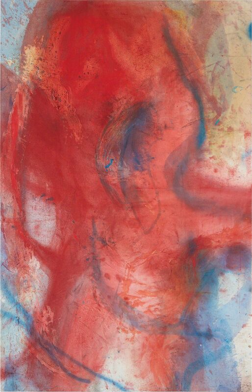 Rita Ackermann, ‘Fire by Days X’, 2011, Mixed Media, Oil, pigment, wax, modeling paste, enamel, rabbit skin glue and spray paint on canvas, Phillips