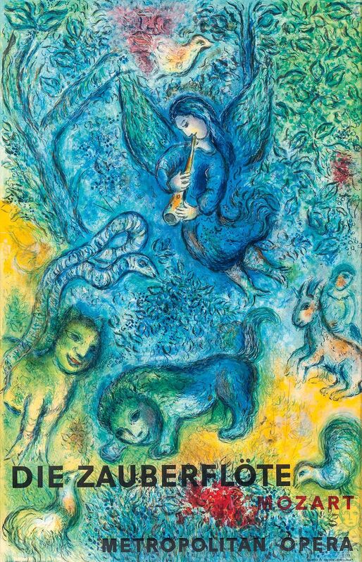 Marc Chagall, ‘Die Zauberflöte/Mozart/Metropolitan Opera’, 1967, Print, Color lithographic poster, Skinner