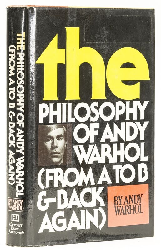 Andy Warhol, ‘The Philosophy of Andy Warhol’, 1975, Books and Portfolios, A rare signed copy of 'The Philosophy of Andy Warhol', Forum Auctions