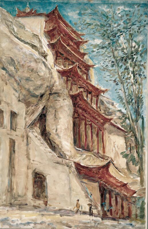 Yang Kai (b. 1956), ‘Mogao Caves《莫高窟九层阁》’, 2008, Painting, Oil on canvas 布面油画, W.Ming Art
