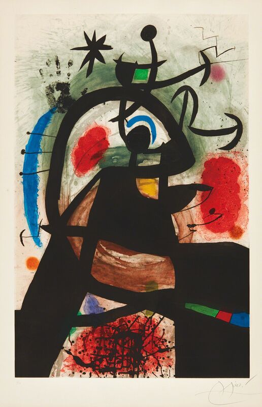 Joan Miró, ‘Le Permissionnaire (Soldier on Leave)’, 1974, Print, Etching and aquatint in colors, on Arches paper, with full margins., Phillips
