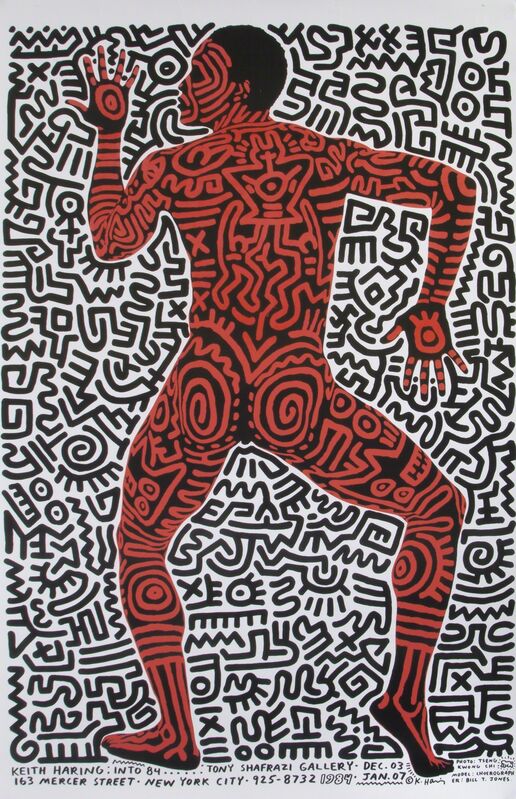 Keith Haring, ‘Keith Haring, Tony Shafrazi Gallery, Exhibition Poster’, 1984, Print, Inkjet print on paper, Julien's Auctions