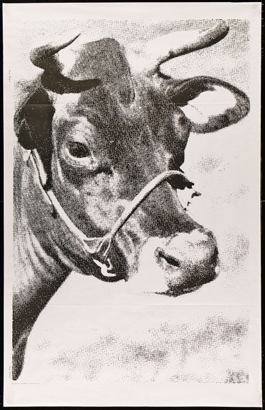 Andy Warhol, ‘VENICE BIENNALE 36x56 Italian 1976 Andy Warhol's Cow Poster’, 1976, Ephemera or Merchandise, Original Oversize Lithographic Period Poster, David Lawrence Gallery