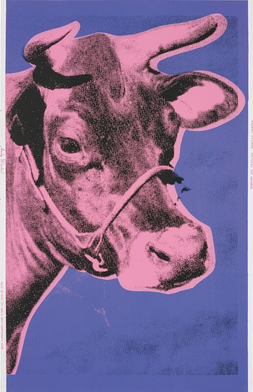 Andy Warhol, ‘Cow’, 1971, Print, Screenprint in colours, on wallpaper, the full sheet, Phillips