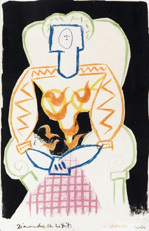 Pablo Picasso, ‘La Femme au Fauteuil’, 1947, Print, Lithograph, New River Fine Art