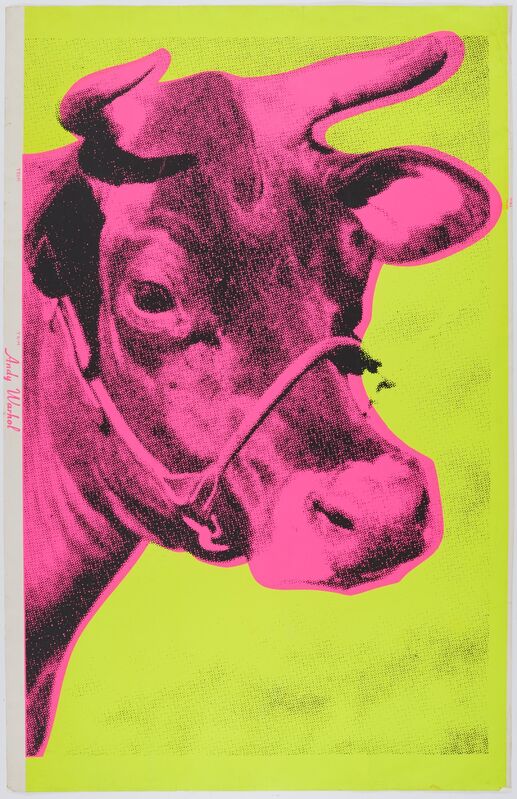 Andy Warhol, ‘Cow’, 1966, Print, Colour silkscreen on wallpaper., Van Ham