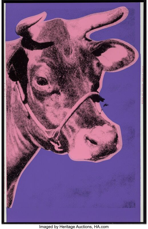 Andy Warhol, ‘Cow’, 1976, Print, Screenprint in colors on wallpaper, with trimmed margins, Heritage Auctions
