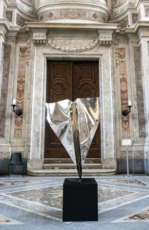 Daniele Sigalot, ‘Clearly Not a Paper Plane ’, 2019, Sculpture, Stainless Steel, Contessa Gallery