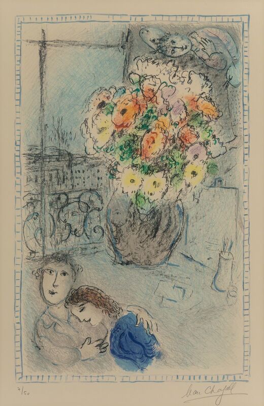Marc Chagall, ‘Les Renoncules’, 1973, Print, Lithograph in colors on Arches paper, Heritage Auctions