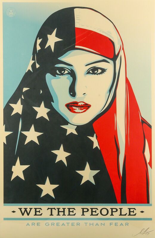 Shepard Fairey, ‘We Are The People’, 2017, Print, A complete set of three screenprints in colours on paper, Chiswick Auctions