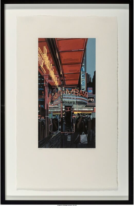 Richard Estes, ‘Study XIII - Theater’, 1997, Print, Woodcut in colors on Nishinouchi Gasen paper, Heritage Auctions