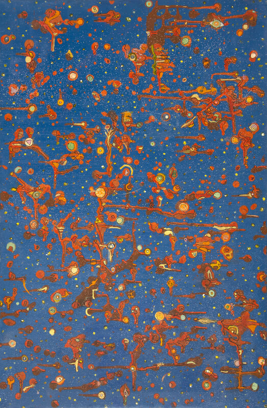Akito Nara, ‘Elementary Particle’, 2019, Painting, Mixed media on canvas, Ethan Cohen Gallery