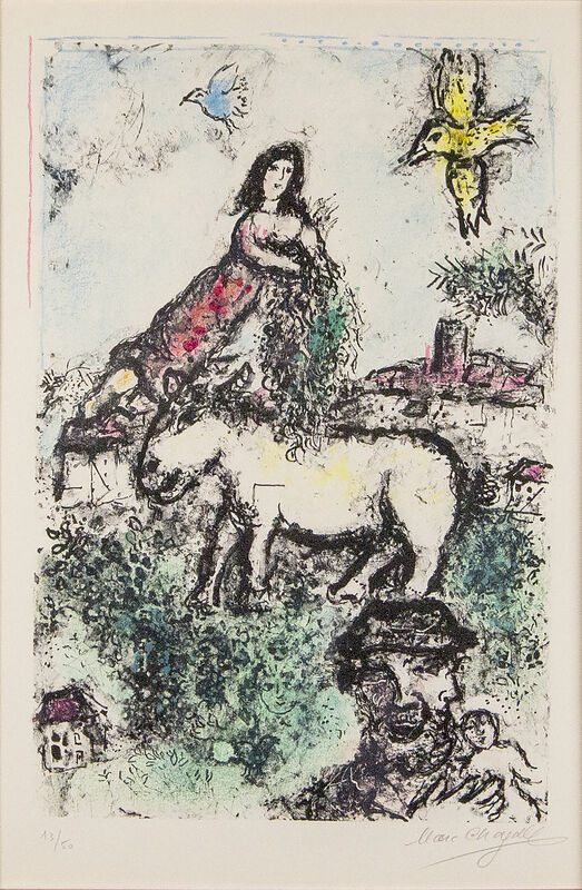Marc Chagall, ‘A Sequestered Garden’, 1969, Print, Original lithograph in colors, Heather James Fine Art Gallery Auction