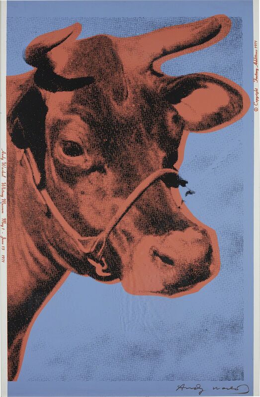 Andy Warhol, ‘Cow’, 1971, Print, Screenprint in colors, on wallpaper, the full sheet, Phillips
