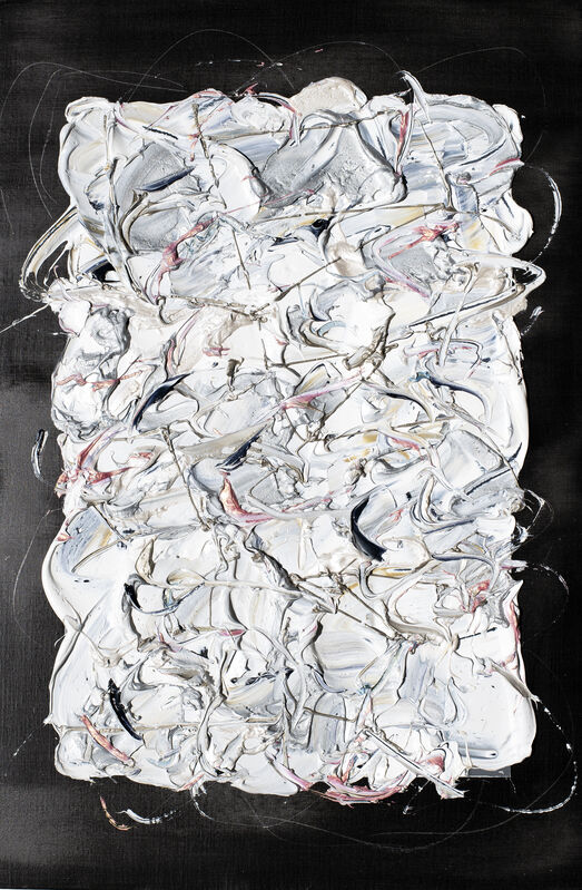Shigeru Nishikawa 西川 茂, ‘Package (White)’, 2020, Painting, Oil, graphite, metal powder, canvas, panel, Taguchi Fine Art