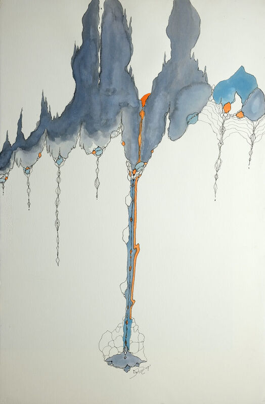 John De Puy, ‘Volcanic Necks’, 2007, Drawing, Collage or other Work on Paper, Watercolor on paper, Addison Rowe Gallery