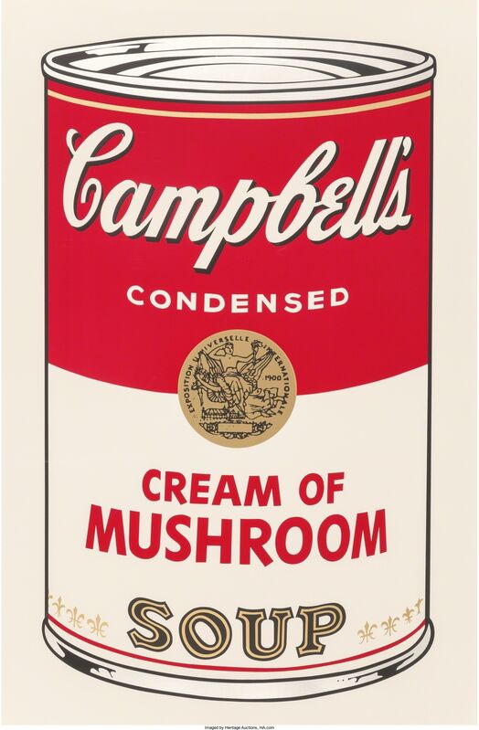 Andy Warhol, ‘Cream of Mushroom, from the Campbell's Soup I portfolio’, 1968, Print, Screenprint in colors, Heritage Auctions