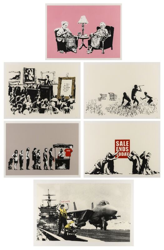 Banksy, ‘Barely Legal (LA set)’, 2006-7, Print, The complete set of six screenprints in colours, Forum Auctions
