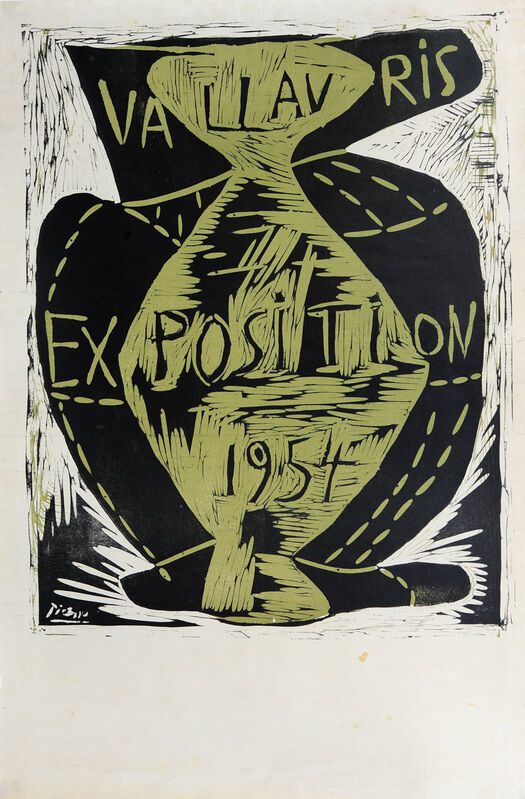 Pablo Picasso, ‘Vallauris Exposition 1954’, 1954, Print, Linocut, Goldmark Gallery