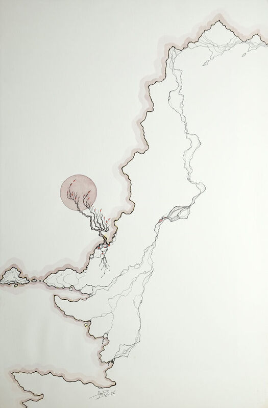 John De Puy, ‘Cliffs, Cedar Mesa ’, 2012, Drawing, Collage or other Work on Paper, Watercolor on paper, Addison Rowe Gallery