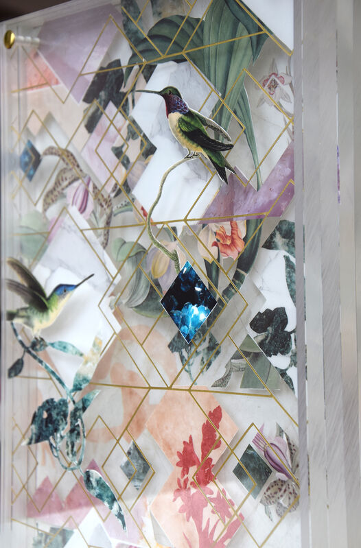 Clare Celeste Börsch, ‘Biodiversity Geo V’, 2020, Drawing, Collage or other Work on Paper, Paper collage, seven layers of plexiglass, Nordic Art Agency