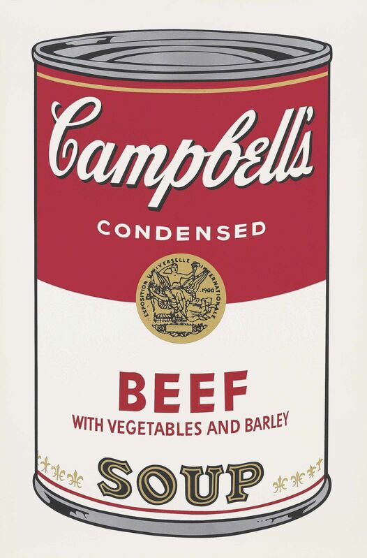 Andy Warhol, ‘Beef with Vegetables and Barley, from: Campbell's Soup I’, 1968, Print, Screenprint in colours on smooth wove paper, Christie's