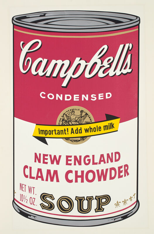 Andy Warhol, ‘Campbell's Soup II, New England Clam Chowder F&S II.57’, 1969, Print, Screenprint in colors on wove paper, Fine Art Mia