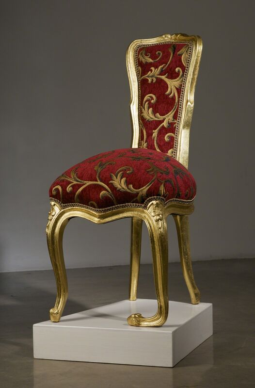 Alonso Mateo, ‘Silla con pie equino’, 2007, Sculpture, Gilded wood and fabric, Bentley Gallery