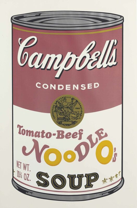 Andy Warhol, ‘Tomato-Beef Noodle O's, from Campbell's Soup II’, 1969, Print, Screenprint in colors, on smooth wove paper, Christie's