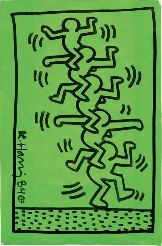 Keith Haring, ‘Untitled’, 1984, Drawing, Collage or other Work on Paper, Ink on paper, Phillips