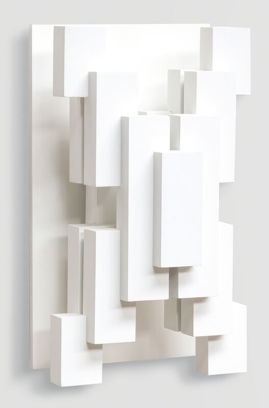 Joost Baljeu, ‘F21’, 1989, Sculpture, White paint on wood relief, The Mayor Gallery